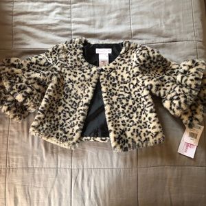 NWT Girls Faux Fur Bolero